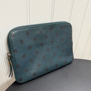 Green and Black Madewell Wallet/Clutch